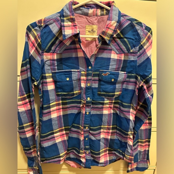 NWOT Hollister plaid shirt - Picture 1 of 5